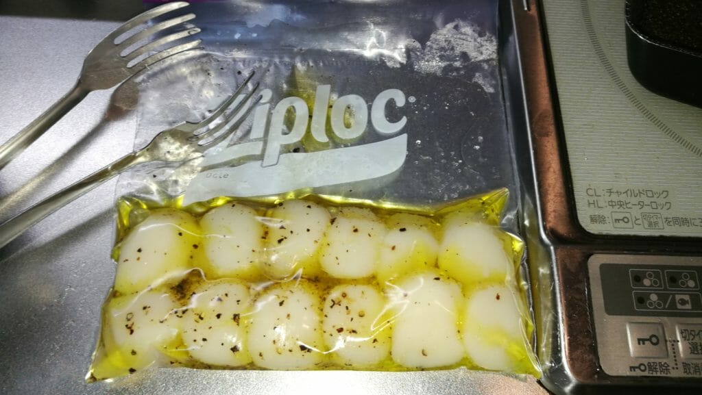 Anovaでホタテのバターソテー
